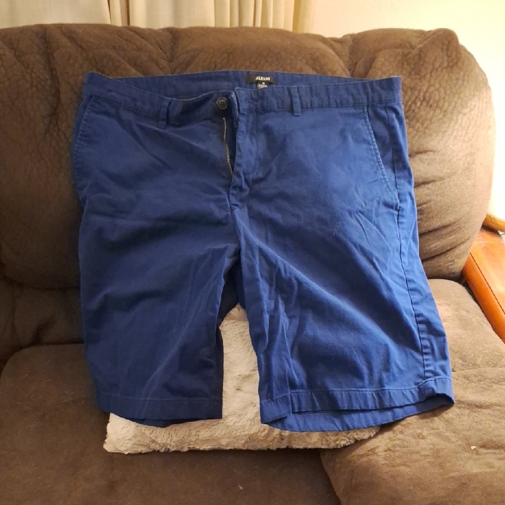 Alfani Men's Deep Blue Flat Front Shorts
